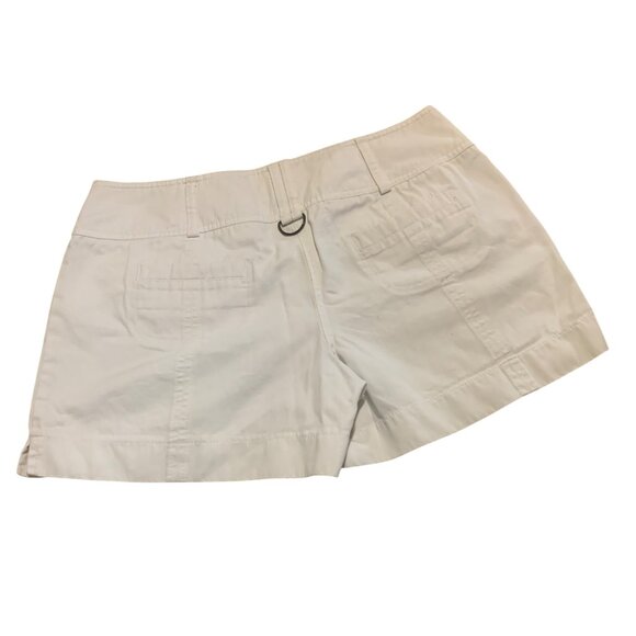 Ann Taylor LOFT Women's Shorts White Cargo Button Detail Back Pockets Sz 10 - Picture 6 of 14